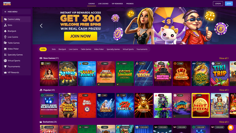 Super Slots Casino — Homepage