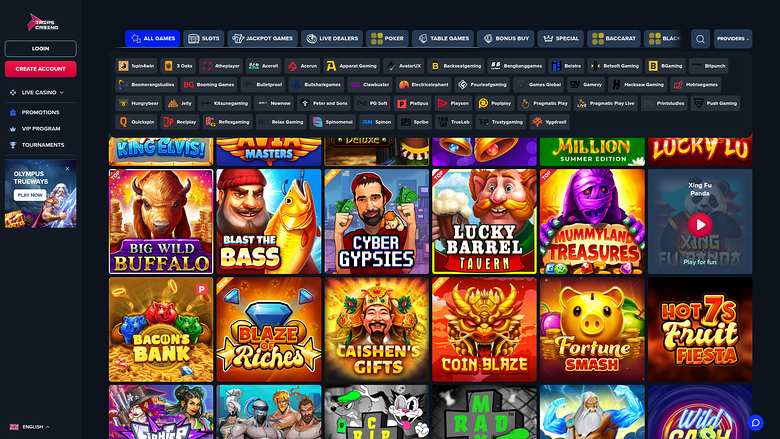Trips Casino — Games by studio