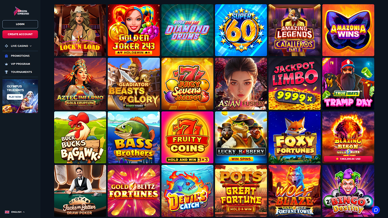 Trips Casino — Jackpot games
