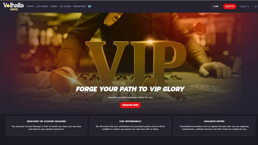 ValhallaWins Casino — VIP section