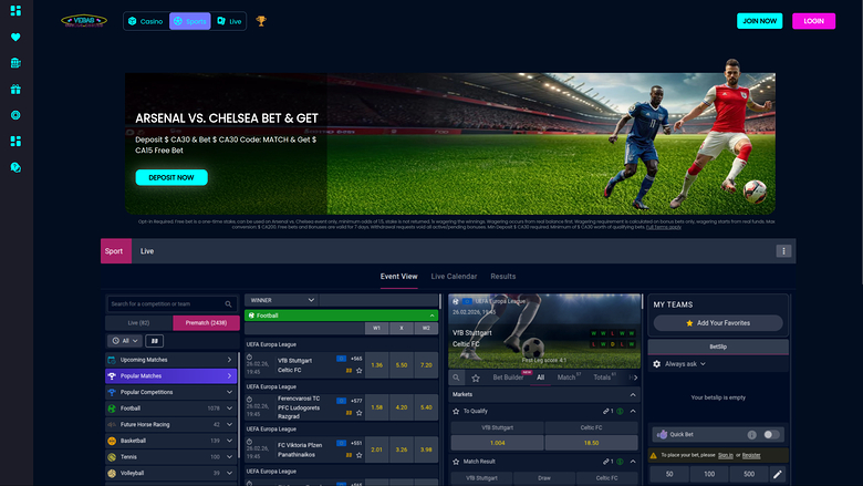 Vegas Mobile Casino — Sportsbook on mobile