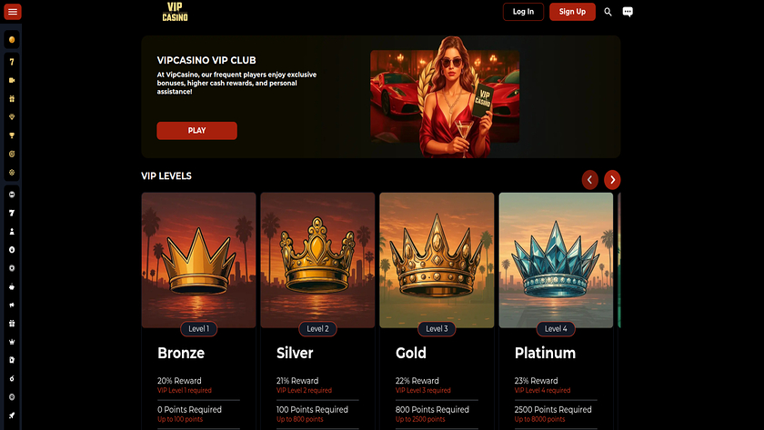 VipCasino — VIP section