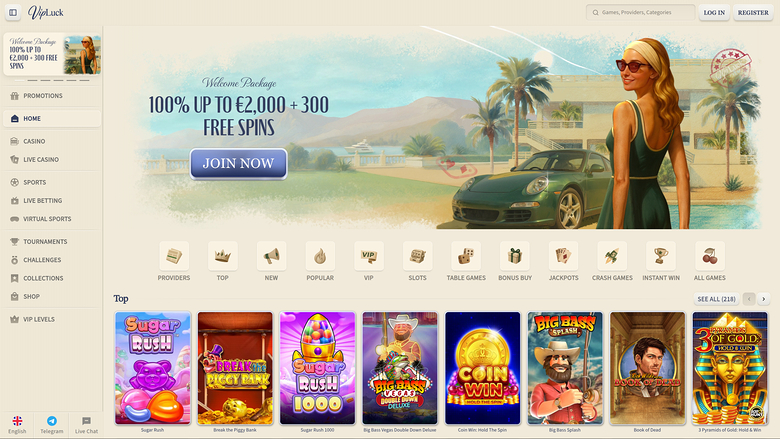 VIPLuck Casino — Hp