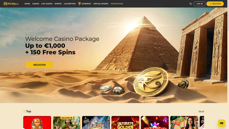 WinMega Casino — Homepage