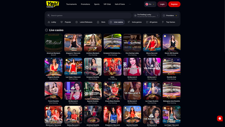 Yep Casino — Livedealer