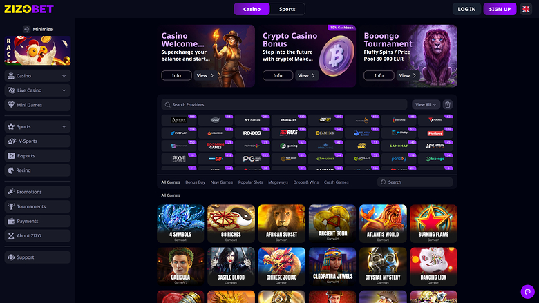 Zizobet Casino — Gamedevs