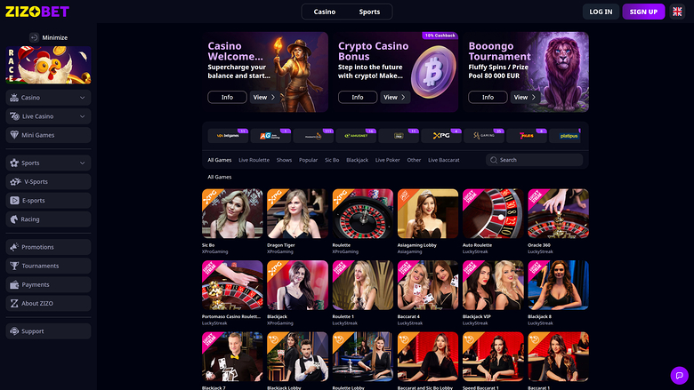 Zizobet Casino — Livedealer